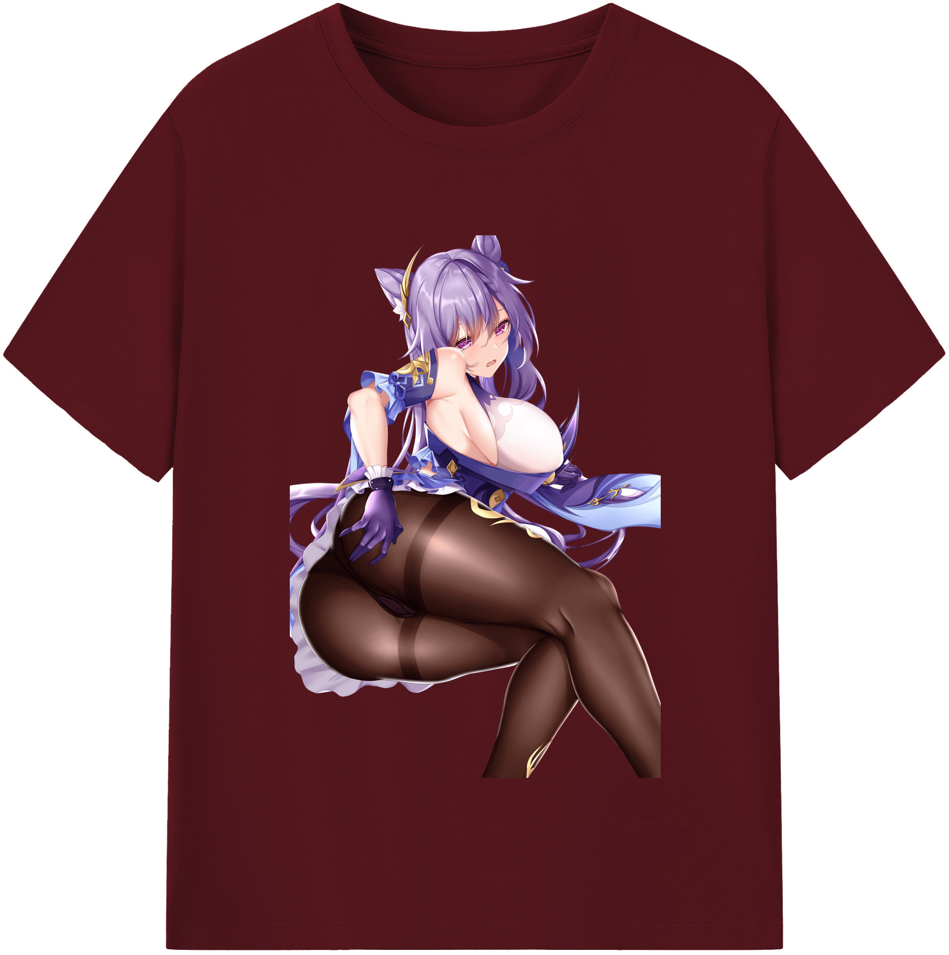 げんし神 刻晴 こくせい genshin Kokusei 綿100％半袖Tシャツ（フロントプリント）